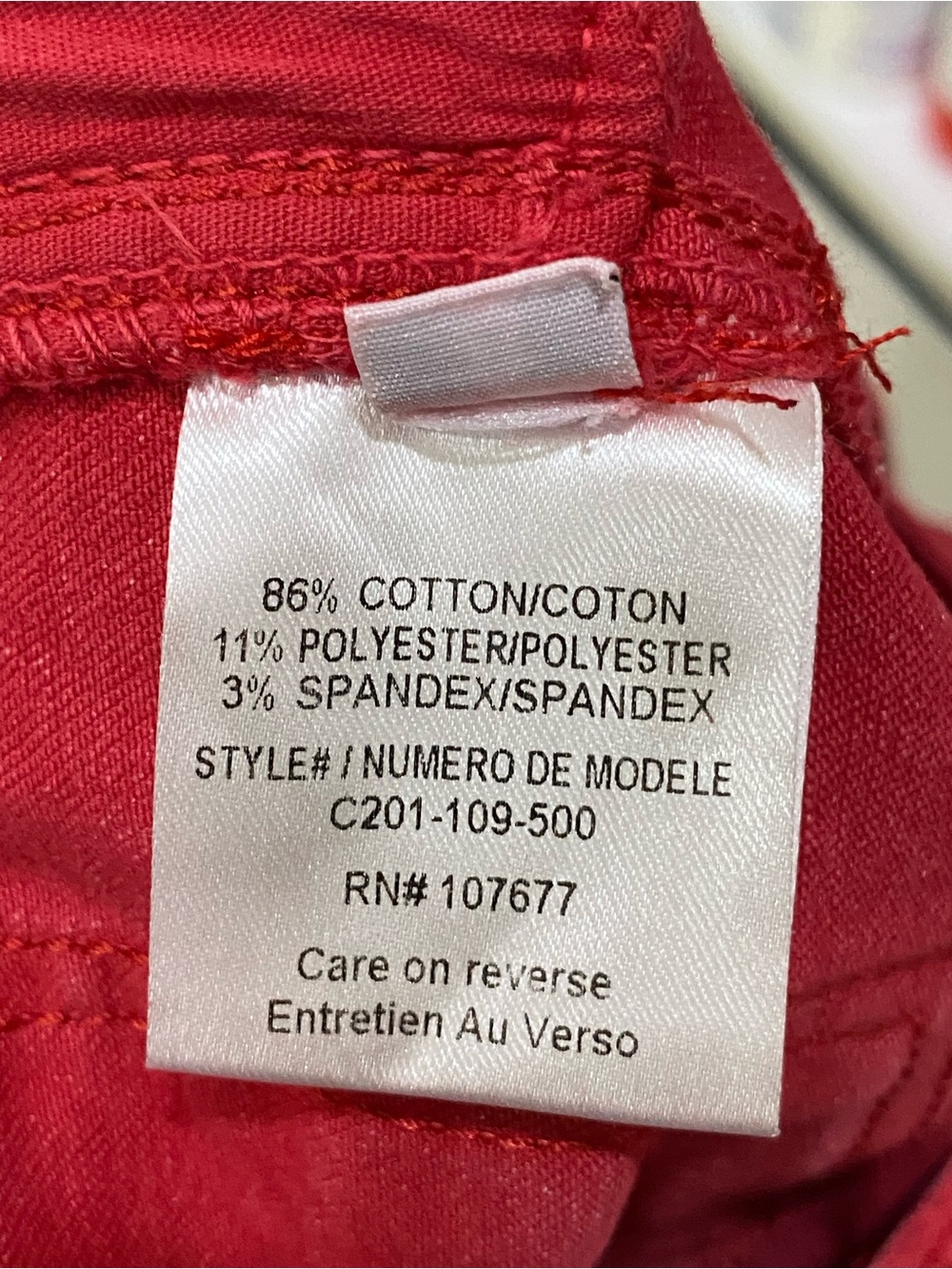 Alice + Olivia Red Flare Jeans Low Rise Bell Bottom Pants Size 8 - Picture 7 of 8